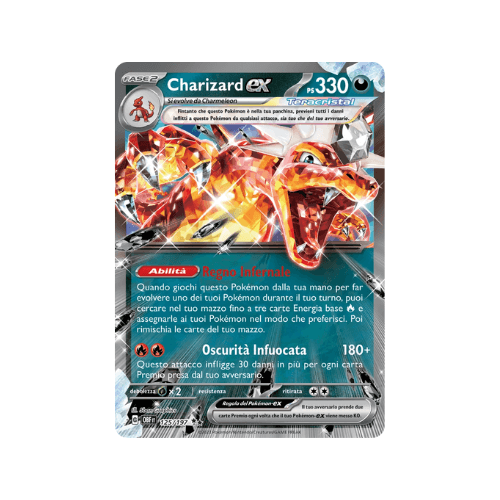 Pokémon Charizard ex 125/197 Ossidiana Infuocata ITA