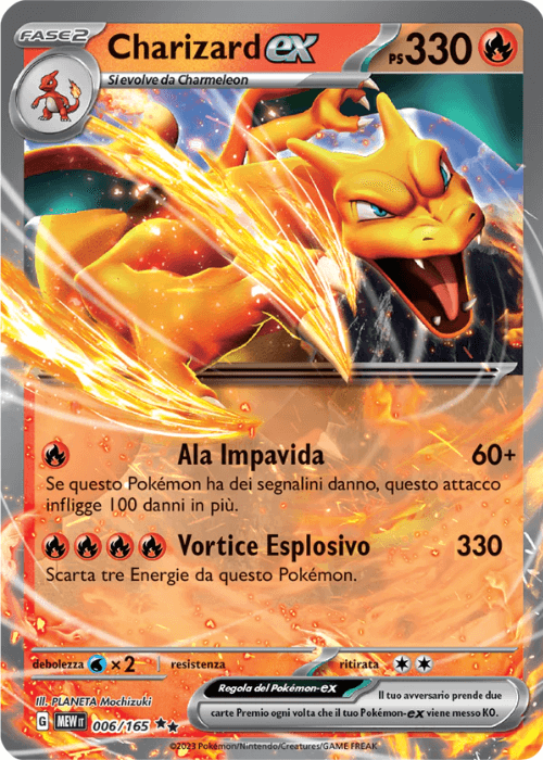 Pokémon Charizard ex 006/165 151 ITA
