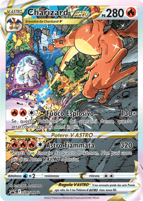 Pokémon Charizard VASTRO SWSH262 Promo Spada e Scudo ITA