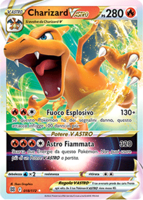 Pokémon Charizard V 018/172 Astri Lucenti ITA