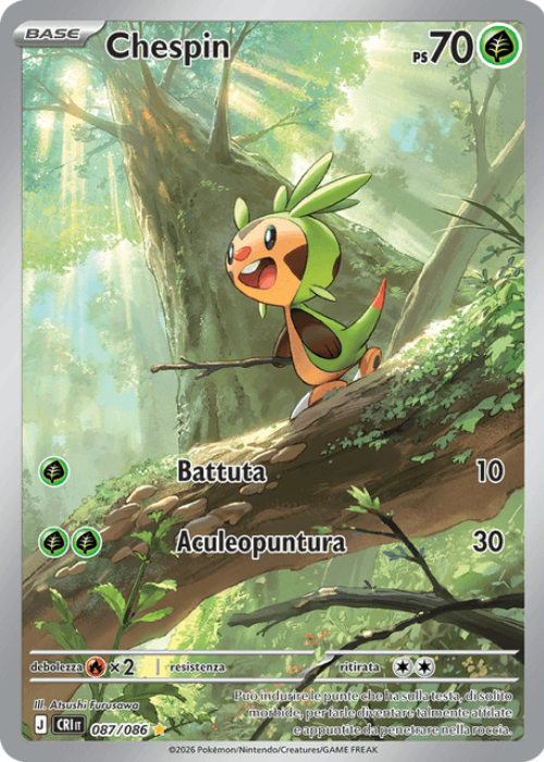 Pokémon Chespin 087/086 Caos Nascente ITA