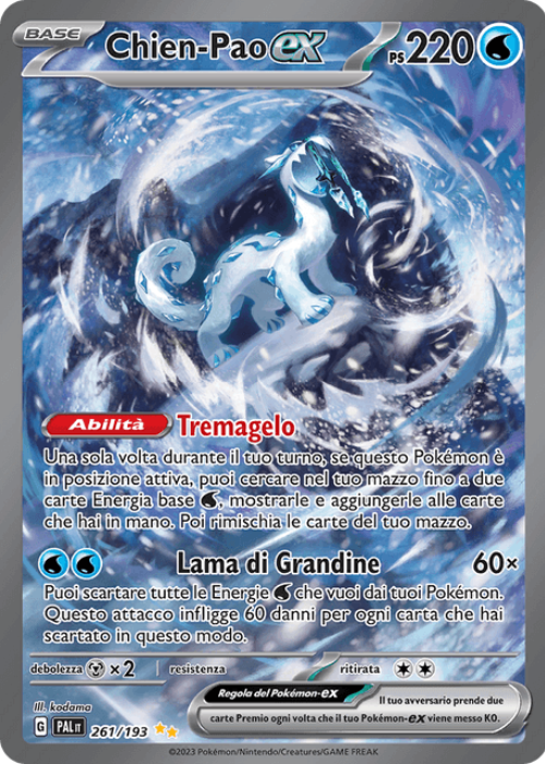 Pokémon Chien-Pao ex 261/193 Evoluzioni a Paldea ITA