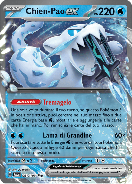 Pokémon Chien-Pao ex 061/193 Evoluzioni a Paldea ITA