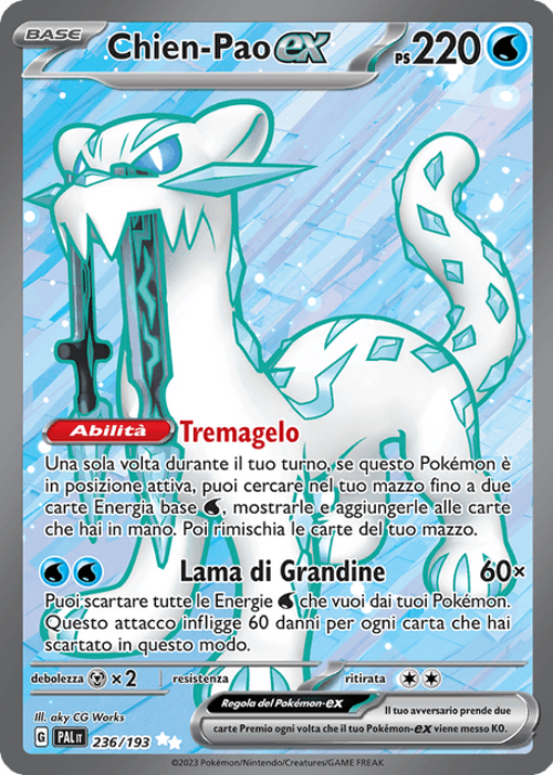 Pokémon Chien-Pao ex 236/193 Evoluzioni a Paldea ITA