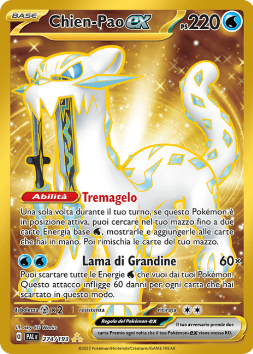 Pokémon Chien-Pao ex 274/193 Evoluzioni a Paldea ITA