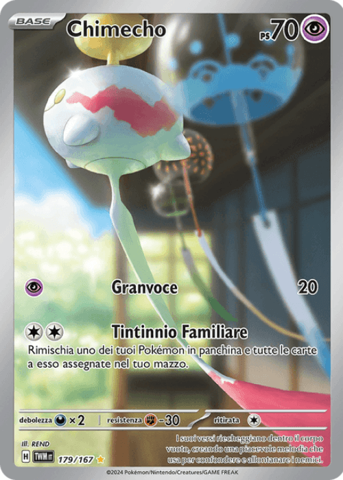 Pokémon Chimecho 179/167 Crepuscolo Mascherato ITA