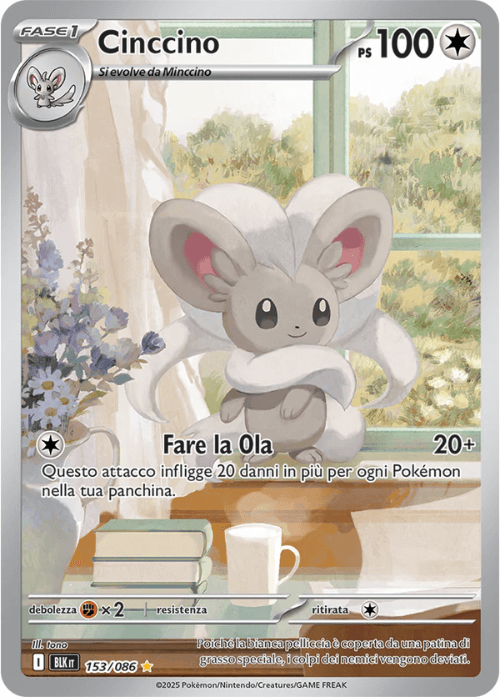 Pokémon Cinccino 153/086 Luce Nera ITA