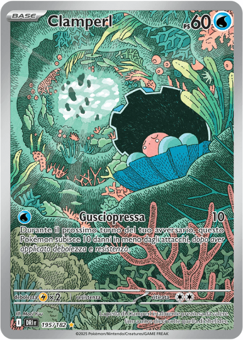 Pokémon Clamperl 195/182 Rivali Predestinati ITA