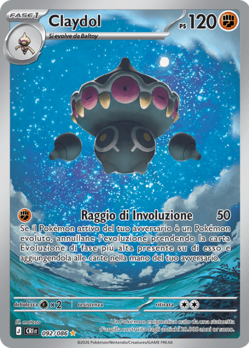 Pokémon Claydol 092/086 Caos Nascente ITA