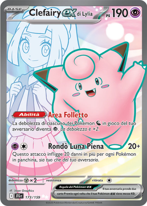 Pokémon Clefairy ex di Lylia 173/159 Avventure Insieme ITA