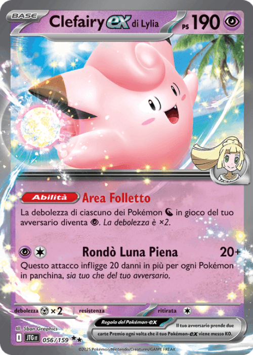 Pokémon Clefairy ex di Lylia 056/159 Avventure Insieme ITA