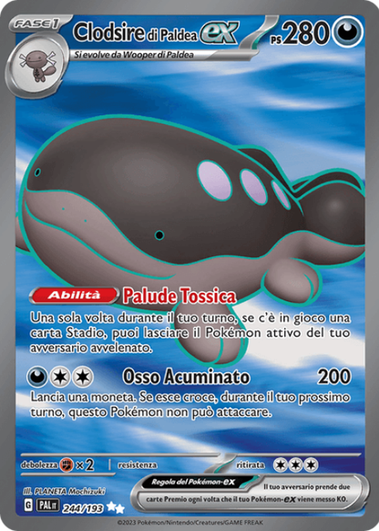 Pokémon Clodsire di Paldea ex 244/193 Evoluzioni a Paldea ITA