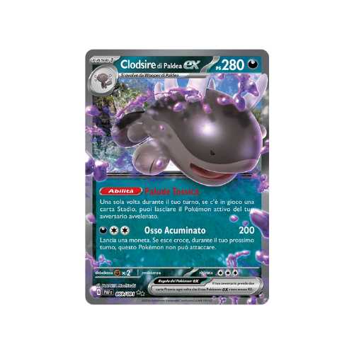 Pokémon Clodsire di Paldea ex 059/091 Destino di Paldea ITA