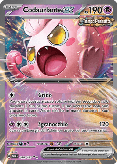 Pokémon Codaurlante ex 094/167 Crepuscolo Mascherato ITA