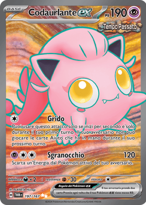 Pokémon Codaurlante ex 197/167 Crepuscolo Mascherato ITA