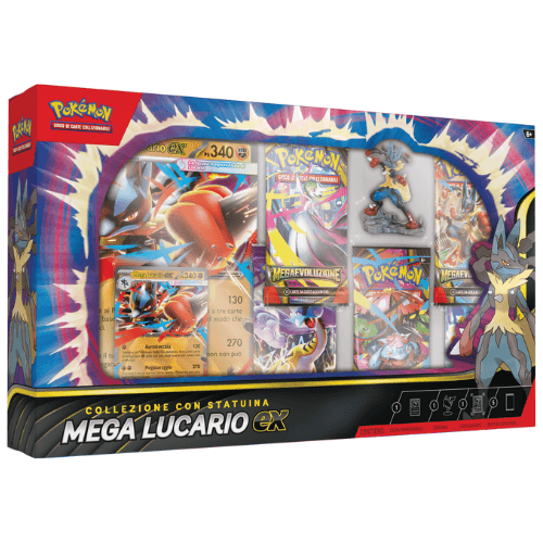 Pokémon Collezione con Statuina Mega Lucario-EX ITA