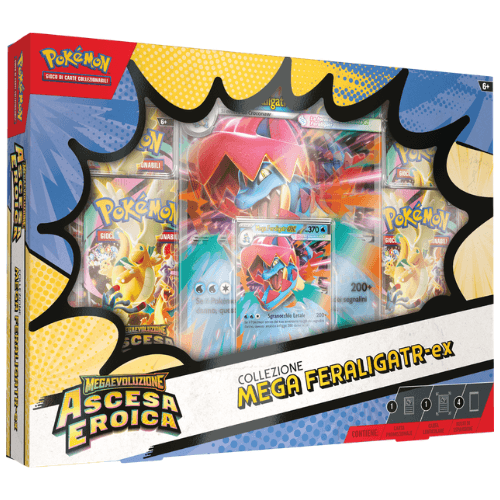 Pokémon Collezione Mega Feraligatr ex Ascesa Eroica ITA