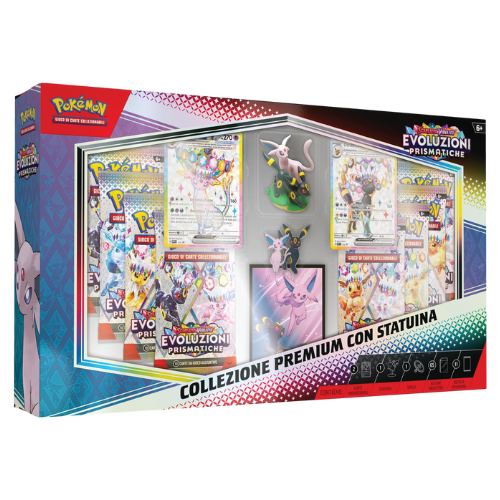 Pokémon Collezione Premium con Statuina Evoluzioni Prismatiche ITA