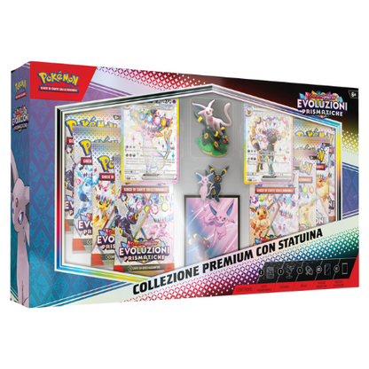 Pokémon Collezione Premium con Statuina Evoluzioni Prismatiche ITA