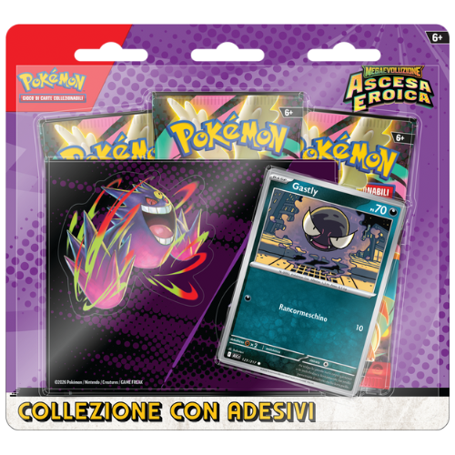 Pokémon Coppia Collezione con Adesivi Ascesa Eroica ITA
