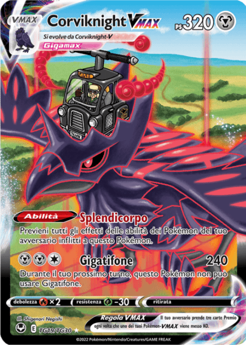 Pokémon Corviknight VMAX TG19/TG30 Tempesta Argentata ITA