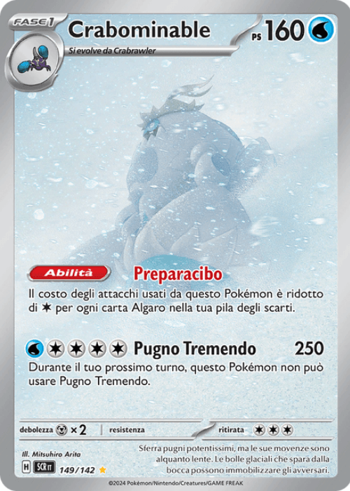 Pokémon Crabominable 149/142 Corona Astrale ITA