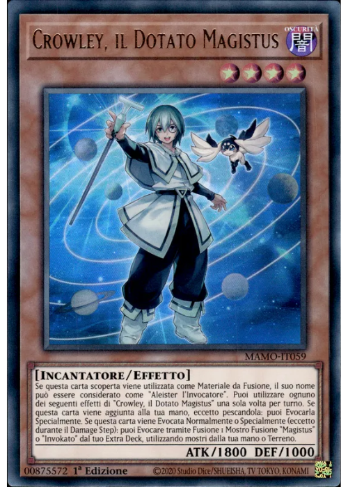 Yu-Gi-Oh! Crowley, il Dotato Magistus MAMO 059 I Magnifici Monstri ITA