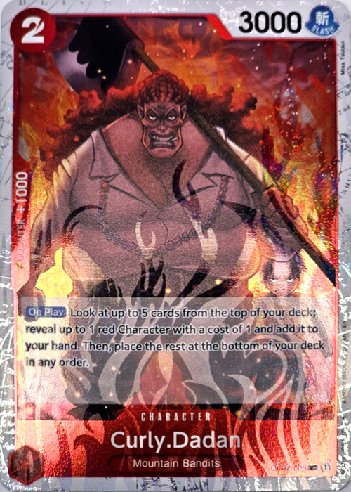 One Piece Curly.Dadan Pirate Foil Rare Reprint PRB02 ENG