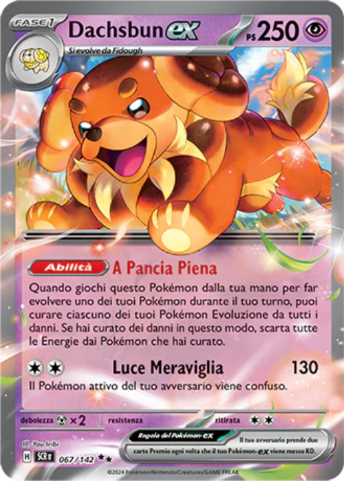 Pokémon Dachsbun ex 067/142 Corona Astrale ITA