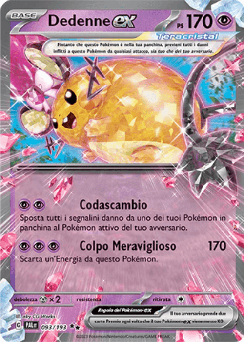 Pokémon Dedenne ex 093/193 Evoluzioni a Paldea ITA