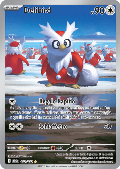 Pokémon Delibird 152/132 Megaevoluzione ITA
