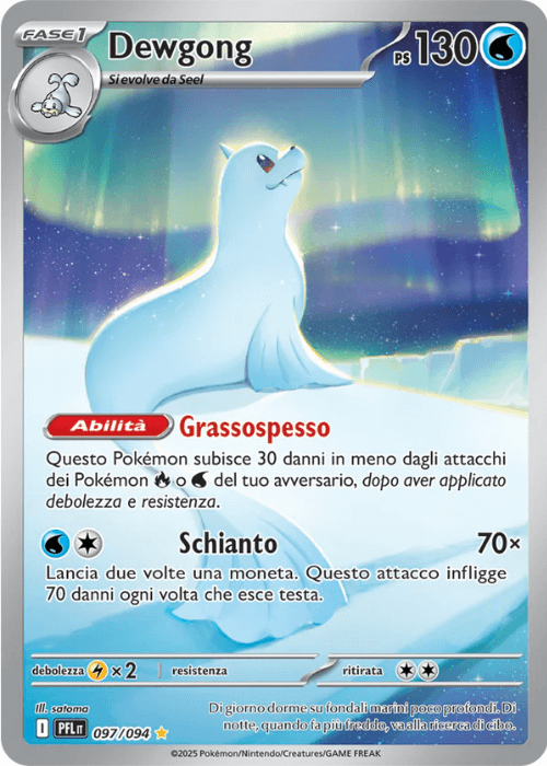 Pokémon Dewgong 097/094 Fiamme Spettrali ITA