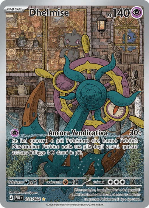 Pokémon Dhelmise 091/084 Buio Pesto ITA