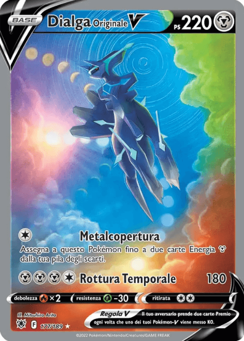 Pokémon Dialga Originale V 177/189 Lucentezza Siderale ITA