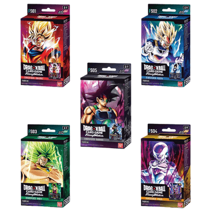 Bundle Dragon Ball Fusion World Starter Deck Set Completo FS01-FS05 ENG