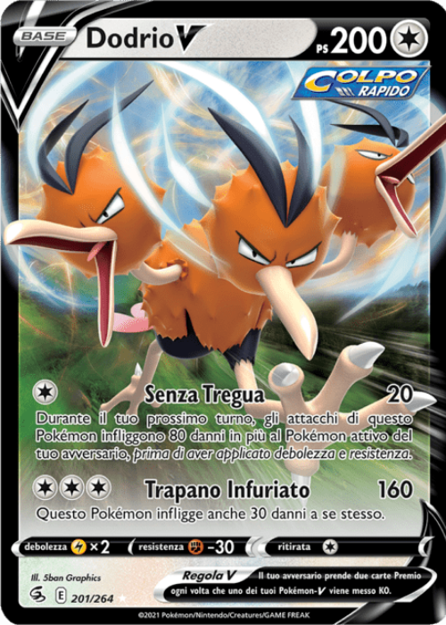 Pokémon Dodrio V 201/264 Colpo Fusione ITA
