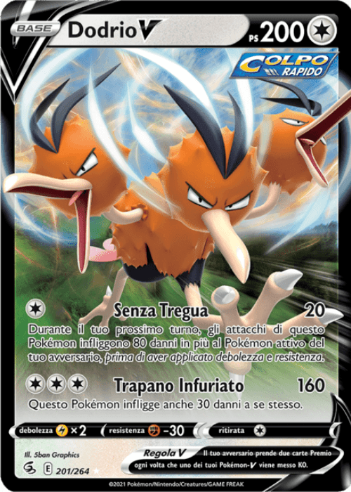 Pokémon Dodrio V 201/264 Colpo Fusione ITA