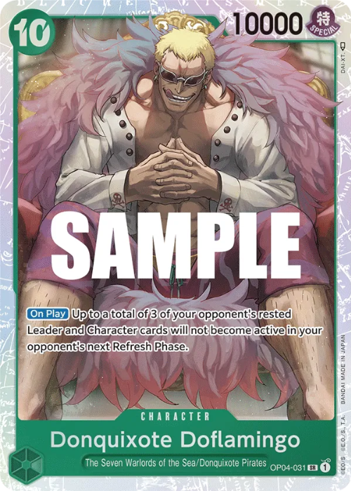 One Piece Donquixote Doflamingo Super Rare Reprint PRB01 ENG