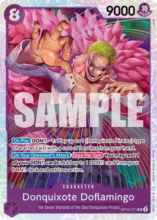 One Piece Donquixote Doflamingo Super Rare OP10-071 ENG
