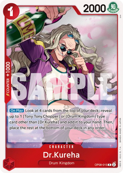 One Piece Dr.Kureha Rare OP08-015 ENG