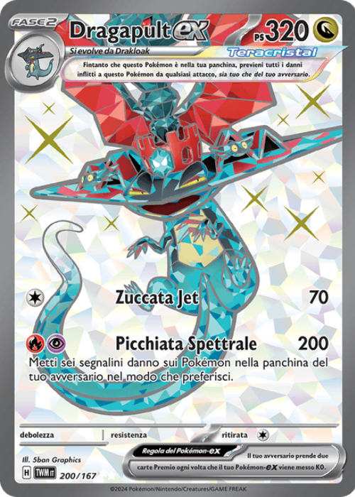 Pokémon Dragapult ex 200/167 Crepuscolo Mascherato ITA