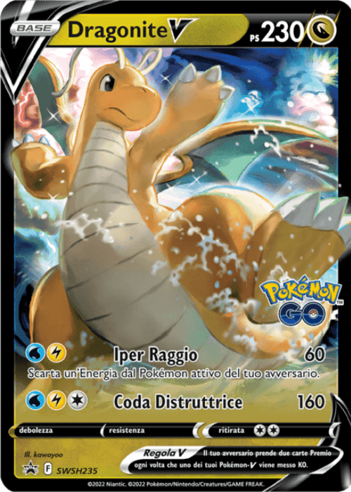 Pokémon Dragonite V SWSH235 Promo Spada e Scudo ITA