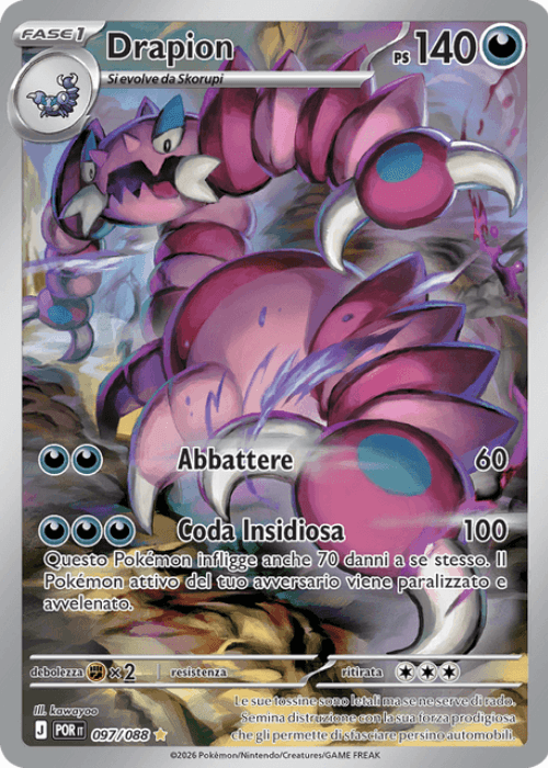 Pokémon Drapion 097/088 Equilibrio Perfetto ITA