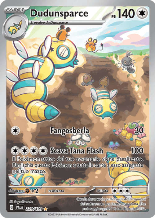 Pokémon Dudunsparce 229/193 Evoluzioni a Paldea ITA