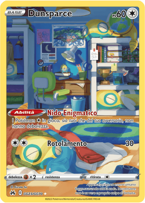 Pokémon Dunsparce GG23/GG70 Zenit Regale ITA