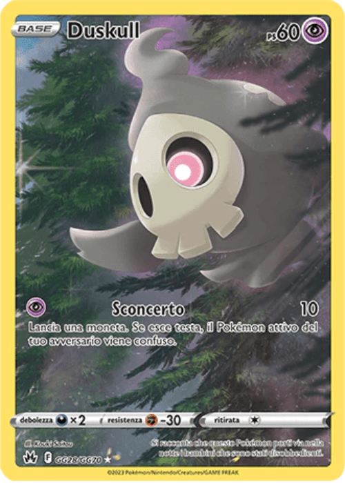 Pokémon Duskull GG28/GG70 Zenit Regale ITA