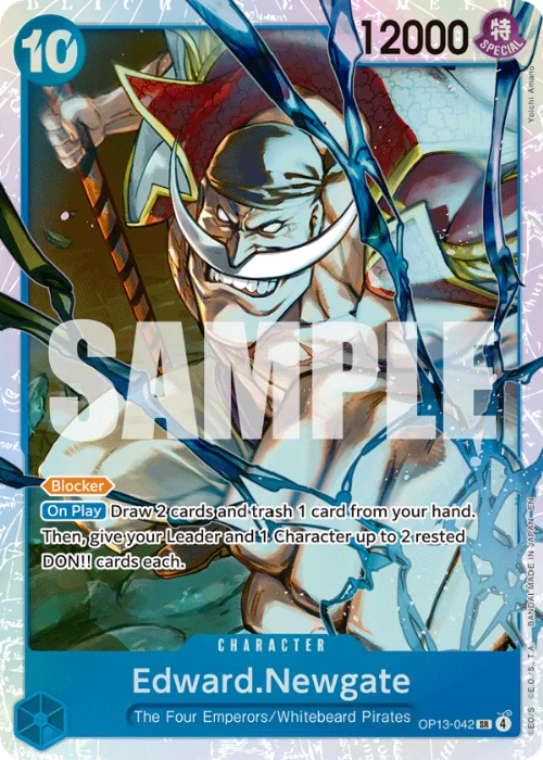 One Piece Edward.Newgate Super Rare OP13-042 ENG