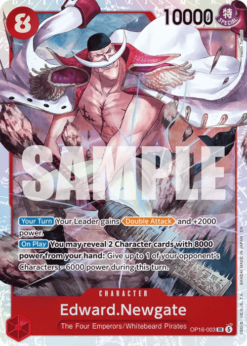 One Piece Edward.Newgate Super Rare OP16-003 ENG