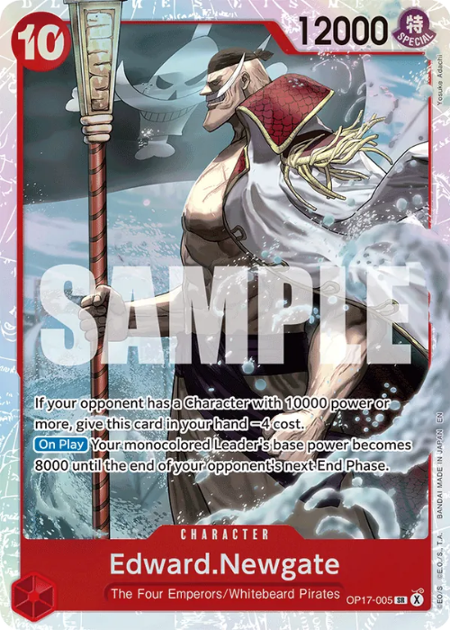 One Piece Edward.Newgate Super Rare OP17-005 ENG
