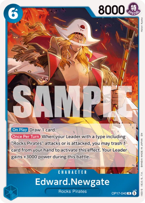 One Piece Edward.Newgate Rare OP17-040 ENG